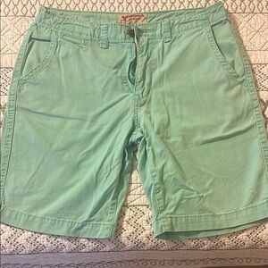 Arizona Jean Company Green Flat Front Shorts